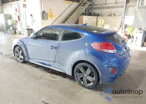 2014 Hyundai Veloster Turbo W/Black из США, поврежденный, VIN KMHTC6AEXEU183517